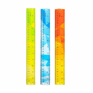 Regla Plastica Flexible 30cm Bali-Deli 30cm Colores
