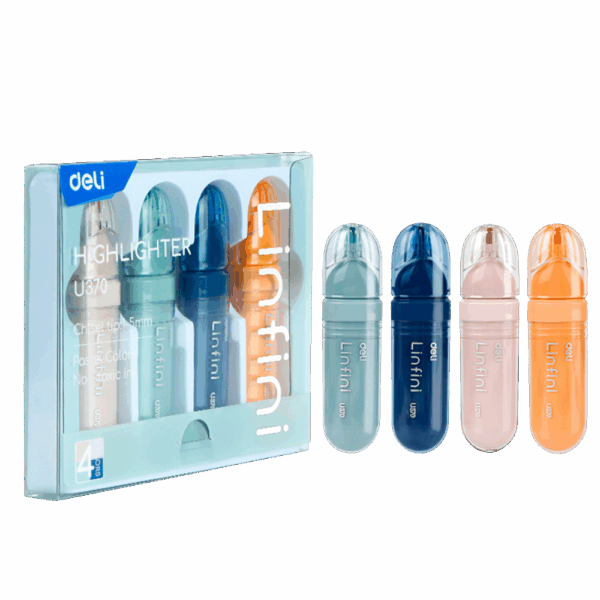 Set Resaltadores 4 colores Premium Infini Deli